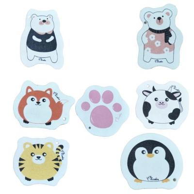 China Wood Pulp Cotton Dish Wash Squeeze Home Sponge, Cute Cartoon Kitchen Cleaning and Washing Dishes Dishcloth, Reusable Dish Wash for sale