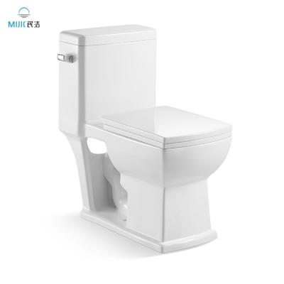 China Wholesale Modern Ceramic Guangdong s Trap Lavatory Toilet Commode Bathroom WC One Piece Toilet Double-Flow for sale