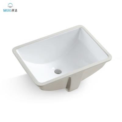 China Art Ware Modern Ceramic Sink Sanitary Bowl Basin Bathroom Rectangular Undermount Sink New Model Under Counter Sinks For Hotel for sale