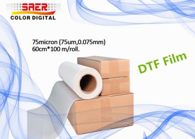 China 60cm Width Transparent PET Printing Film For DTF Digital Inkjet Printer for sale