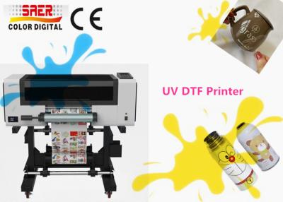 China UV DTF Printer With Varnish Color For Phone Case / Gifts / Photo / Ball / Metal / Plastic / Leather / Cup Printing for sale