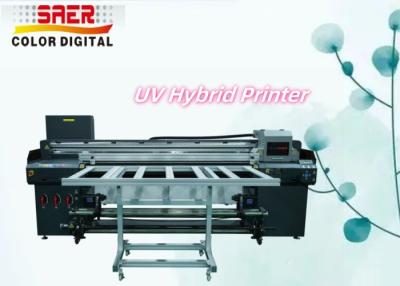 China Flatbed And Roll Uv Hybrid Printer For Different Material Kt Board , Pvc , Soft Film , Leather Hybrid Uv Printer for sale