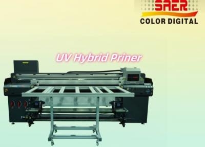 China SAER Factory Sale Automatic UV Hybrid Flatbed Printer Flatbed and Roll to Roll Te koop