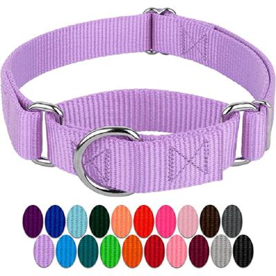 China Lights HOT Brand New Amazon Sale Cheap Price Chain Martingale Custom Made Dog Collar And Leash Set Lavender Collar For DOG for sale