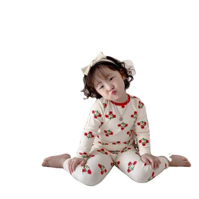 China Casual Autumn New Korean Cotton Printing Pajamas Set Warm Home Kids Boy Clothes Set for sale