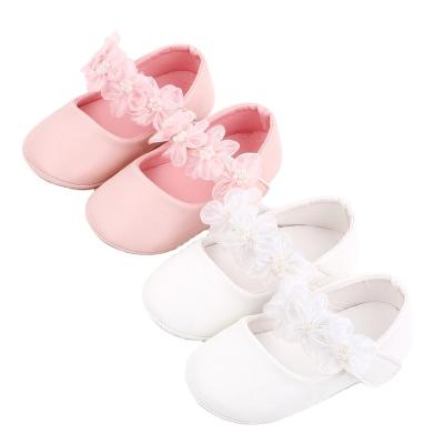 China Cute Quick-drying Baby Flower Princess Shoes Little 6-12 Months Toddler Shoes Soft Sole Baby Stage Shoes for sale