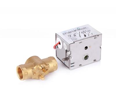 China Spring Return Fan Coil Unit Motor with 3 Way Automatic Control Brass Zone Valve for sale