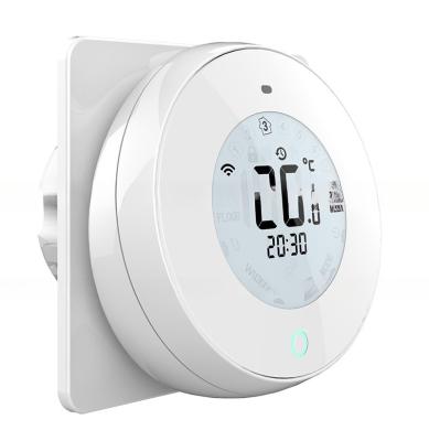 Chine Conditionnement d'air central Thermostat rond avec fonctionnement rotatif et connectivité Wifi à vendre