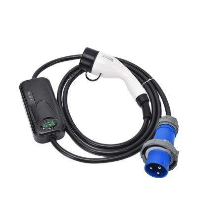 China High Quality Electric Vehicle Stereo High Quality Connector Iec62196 5m Charging Type - 2 Portable 32A 3P Ev Charger Cable for sale