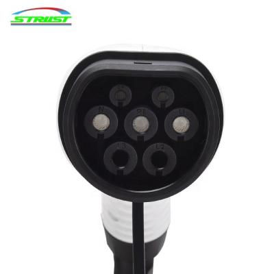 China Electric Vehicle Charging Ev Charger Cable 32a Type2 Ev Charger DC Cable Single Phase Line for sale