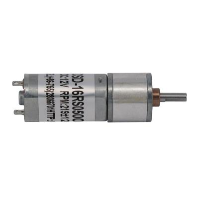 China Totally Enclosed Brush DC Gear Motor 100rpm Manufacturer 16mm Gearbox DC Motor For Electric Lock/Robot for sale