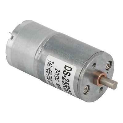 China Drip-proof 25RS310 diameter 25mm 6V 12V 120rpm Brushed 24v dc motor with gear for sale