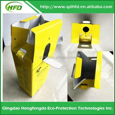 China Craft Cardboard Box Medical Waste Biohazard Waste Paper Cardboard Box for sale