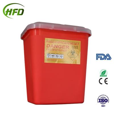 China Comfortable Disposable Medical Pointed Disposable Pointed Safe Waste Bin Plastic Plastic Medical Disposable Pointed Container for sale