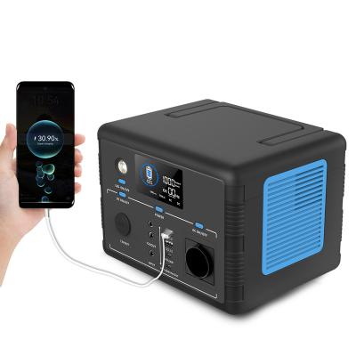 China Type C PuFa 500W Portable Power Station AC 220V 110V LiFePO4 Battery Solar Generator Outdoor Energy Storage Power Bank for Camping RV for sale