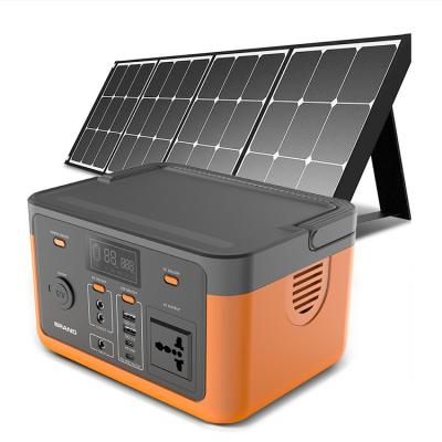 China Type C 320Wh 300W Energy Storage Mobile Power Wireless Charge Portable Solar Generator Backup Power La Batterie for sale