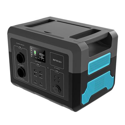 China Type C 1500W 2400W Emergency Portable Power Station 110v 220v QC3.0 Charge Portable Rechargeable Generator Battery Power Station for sale