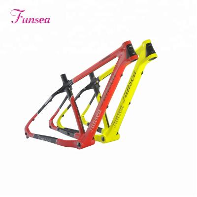 China Professional custom paint/decal wholesale bike manufacturer from Funsea 16/18 inch snow bike frame T700 Chinese carbon bicycle fatbike fatbike frame for sale