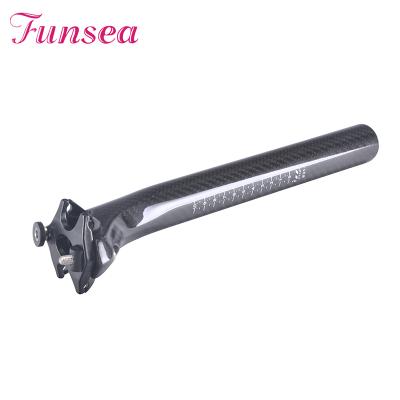 China Funsea mountain bikes customized quality bike parts carbon fiber seatpost 300/350/400mm carbon bicycle seatpost Hp-ST001C for mountain bikes for sale