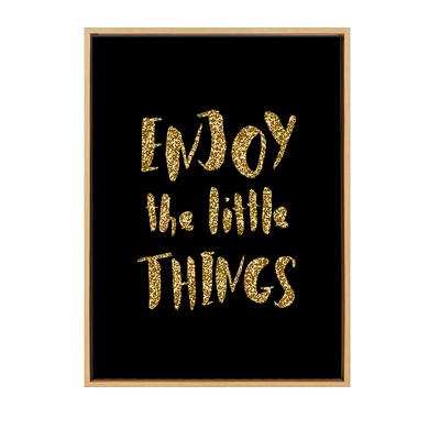 China Good Modern Home Wall Decor Enjoy Little Things Inspirational Quotes View Canvas Wall Art for sale