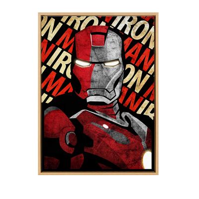 China Modern HD Giclee Portrait Framed Art Canvas Print of Iron Man of The Avengers Marvel Poster Artwork on Canvas for sale