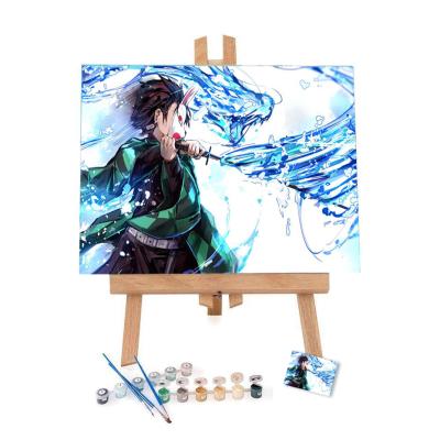 China Modern Anime 16 x 20 Demon Slayer Painting By Numbers For Kids Bedroom Decoration for sale