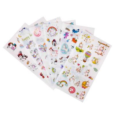 China Custom Cartoon Sticker 2020 Cutting Pink Unicorn Planner Stickers For Kids for sale