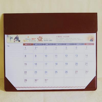 China Eco - Friendly / Recycled Bulk PU Leather For Office Table Desk Pad Calendar for sale