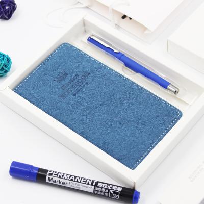 China High Quality Frosted Cover A6 Suede Business Gift Set Notebook With Logo for sale