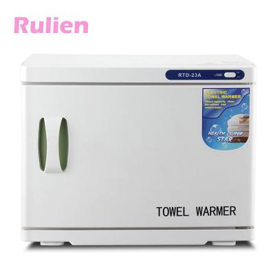 China ABS Shell & Interior UV Sterilizer Cabinet Stainless Steel Beauty Salon Hot Towel Heater for sale