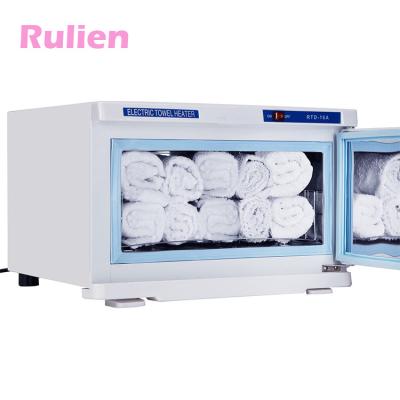 China ABS Shell & New Design Stainless Steel Beauty Salon Towel Sterilizer Cabinet Indoor Electric Wet Hot Towel Equipment RTD-16A Warmer Machine for sale