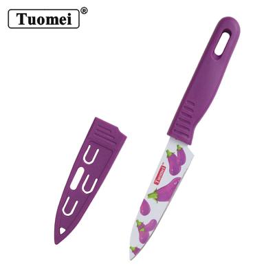 China Amazon Factory Sale SS2cr13 Hot Viable Picnic 2PCS Hot Nonstick Coating Universal Kitchen Knife Set With Sheath In Stock for sale