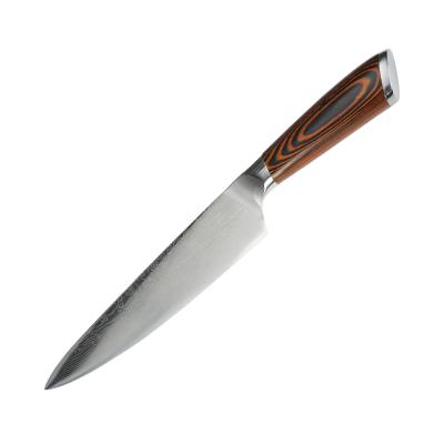 China TUOMEI Damascus Style Traditional Professional Kitchen Long Boning Knife Stainless Steel Chef Knife for sale