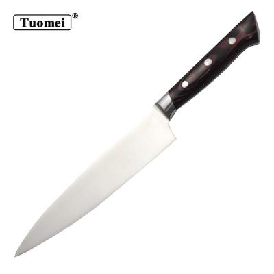 China TUOMEI Amazone 8 Inch Chef Knife Viable Product Factory Supplier Professional With Pakkawood Handle In Kitchen Chef Knives for sale