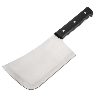 China Viable Most Popular Black ABS Handle Sharpening Single Knife Butcher Kitchen Knife With Competitive Price for sale