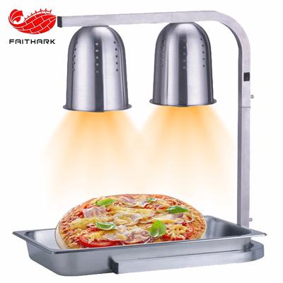 China Keep Food Warm Restaurant Hotel Supplies Tableware Tabletop Food Heater Stainless Steel Electric Warmer Lamp for sale