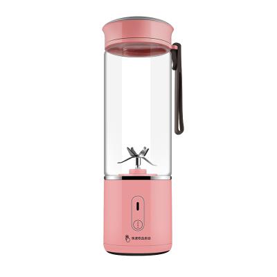 China Portable Blender 500ML Glass Jar Hand Joyshaker Blender USB Rechargeable Crushing Blender for sale