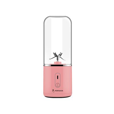 China Cutting Glass Blending Grinding Jar 2400mAh Mini Wireless Battery 380ML Travel Sports Milk Shaker Personal Usb Blender for sale