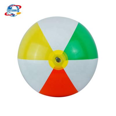 China Custom Printed Non Phthalate PVC 14in Rainbow Color Inflatable Beach Ball Toy for sale