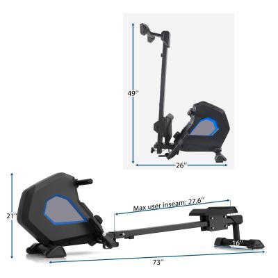 China Home Use Rowing Machine Foldable Magnetic Rowing Machine with 8 Resistance for Full-body Exercise for sale