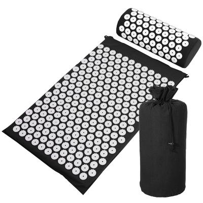 China Fitness Yoga Acupoint Massage Relax Muscles Lotus Spine Mounted Spine Acupuncture Mat Massage Acupuncture Mat for sale