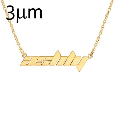 China CLASSIC Personalize Fascinating Name Necklace Stainless Choker Pendant Jewelry Custom Name Necklace For Women for sale