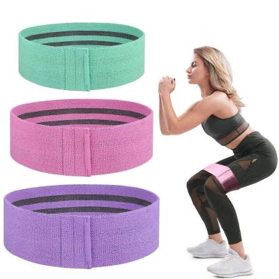 China Durable Custom Logo Printed Yoga Gym Exercise Fitness For Legs Glutes Booty Hip Cloth Resistance Bands Set for sale