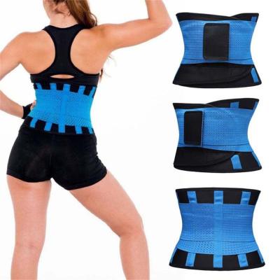 China Waist Trainer Back Support Belt Adjustable Wrap Sweat Neoprene Waist Support Weight Loss Workout Waist Trimmer Belt for sale