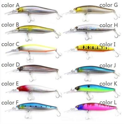 China ABS 14g 12color Minnow Season Deep Sea Plastic Hooks Tackle Fishing Tackle Lure for sale