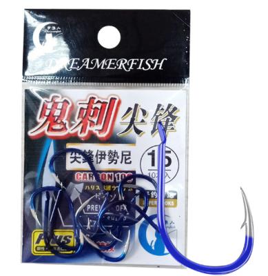 China Sturdy Very Fine Stainless Steel Fishing Hook Crucian Carp Hooks LM1188 for sale