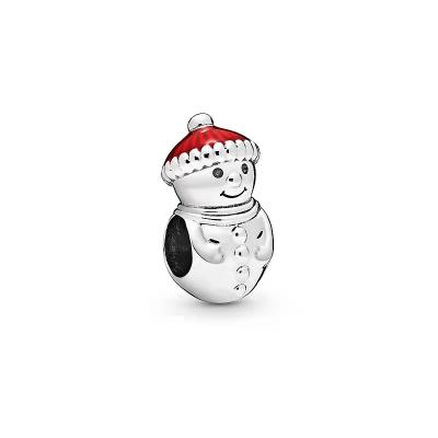 China High Quality S925 Snowman and Santa Hat Jewelry S925 Silver Christmas Gift for sale