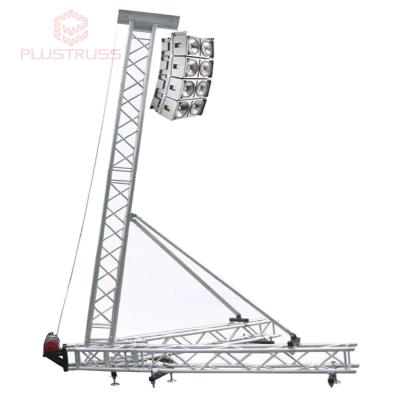 China Line Row Truss Tower Stage Truss Set PLUSTRUSS Stage Lighting Truss Lift Tower Speaker Truss Lift System for sale