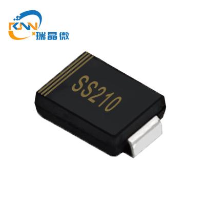 China Power supply; Lightweight SS210 DO214AC Schottky Rectifier 32 35 40 Mil SMD Diode 100V 2A Surface Mount SS24 SS26 SS110 SS210 Diodes for sale