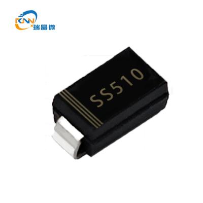 China Energy-saving lamp; Power SMD Adapter SS510 DO214AC Schottky Diodes Rectifier Diode 100V 5A Mount SS110 SS210 SS310 SS510 SMD Schottky Diodes for sale